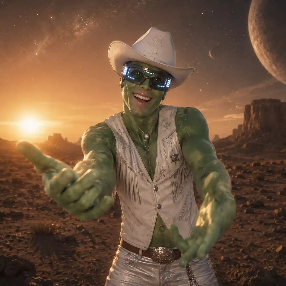 Go full alien — nobody said you had to be human